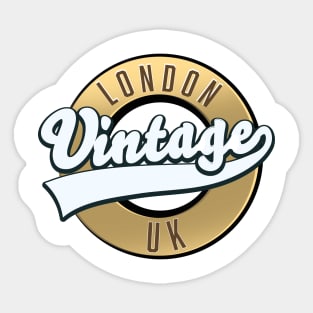 London UK Vintage logo Sticker